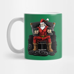 Workout Santa Weightlifter Mug